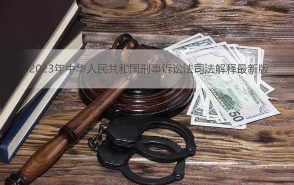 2023年中华人民共和国刑事诉讼法司法解释最新版