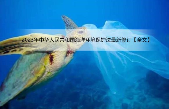 2023年中华人民共和国海洋环境保护法最新修订【全文】